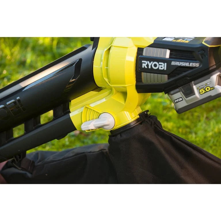 RYOBI - Souffleur aspiro-broyeur Brushless 18V ONE+™ (Batterie 2,5 Ah ONE+ Offerte)